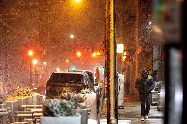 snowfall from Texas to New York.